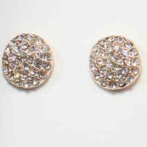 Bijoux Bar 3 Pair Rose Gold Tone Earrings Posts & Drops Crystal & MOP Gift Boxed - Picture 2 of 7